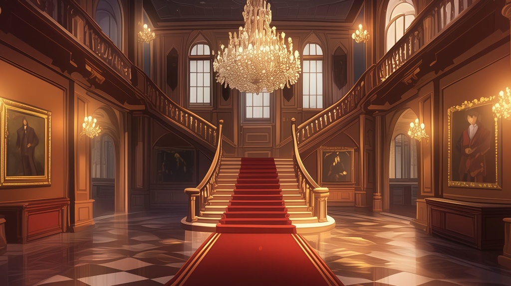 【背景素材】豪華な洋館セット(5枚セット/TRPG・動画用)