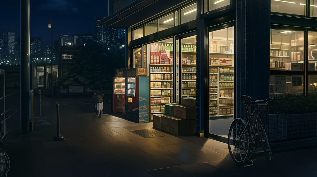 【背景素材】都会の日常セット(5枚セット/TRPG・動画用)