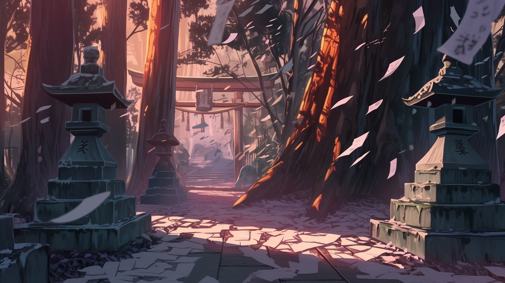 【背景素材】日本の風景・神社セット(5枚セット/TRPG・動画用)