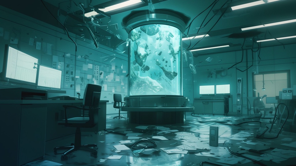 【背景素材】秘密の研究施設セット(5枚セット/TRPG・動画用)