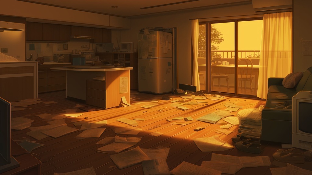 【背景素材】現代の住宅セット(5枚セット/TRPG・動画用)