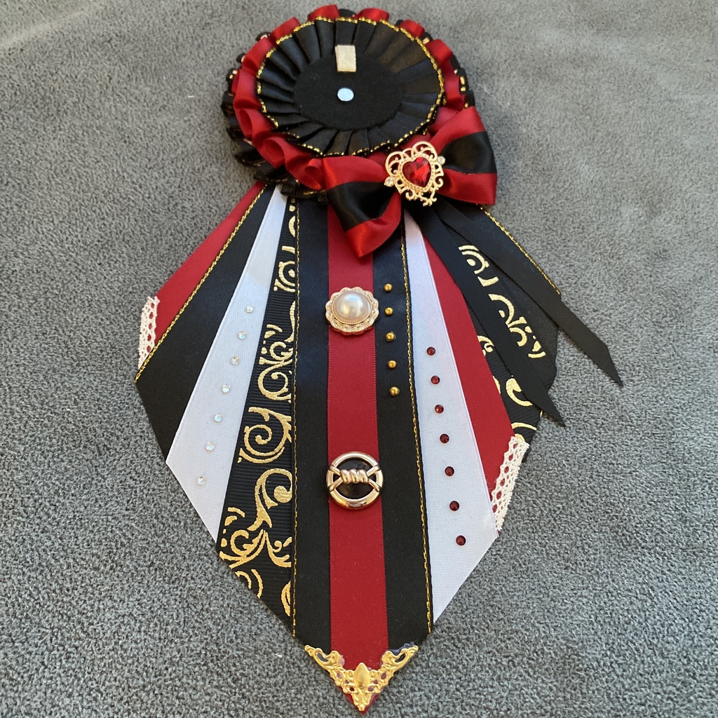 痛ロゼット ブラックレッドL