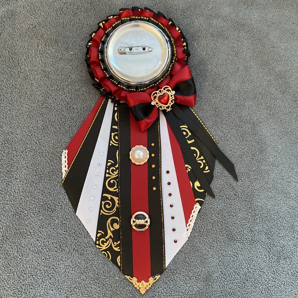 痛ロゼット ブラックレッドL