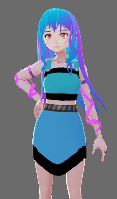 3D model (vroid) 