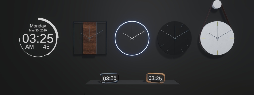 Real-time Clocks | VRChat World Prefab