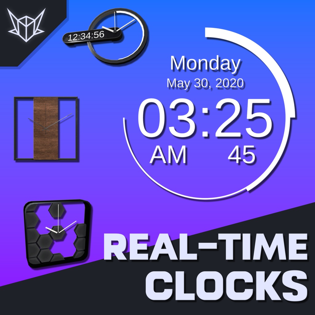 Real-time Clocks | VRChat Prefab