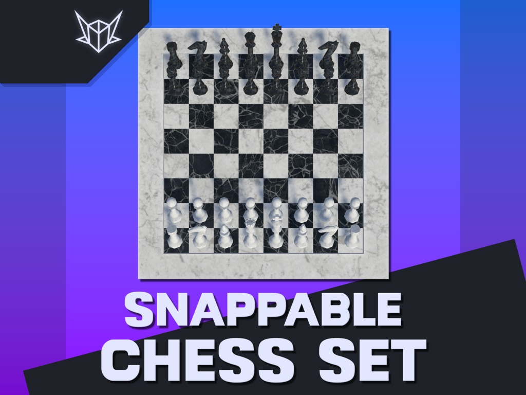 Snappable Chess Set | VRChat Prefab