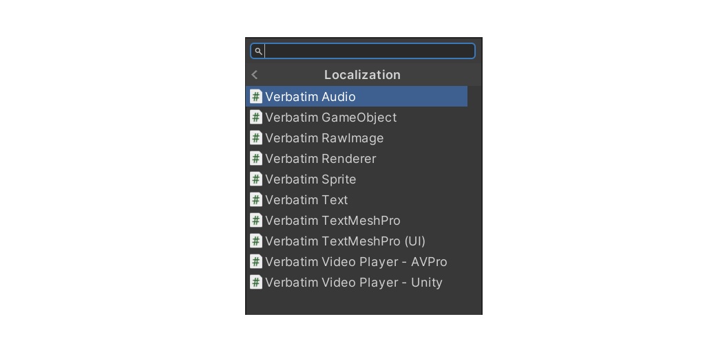 Verbatim Localization | VRChat World Prefab