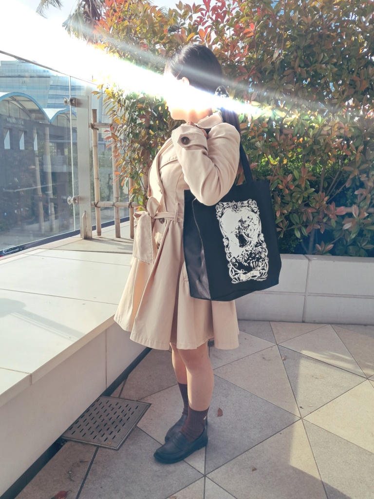 タロット霊夢柄 スクエアトートバッグ