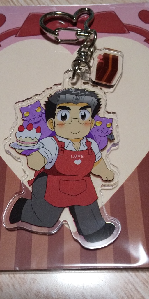 シロウママアクリルキーホルダー