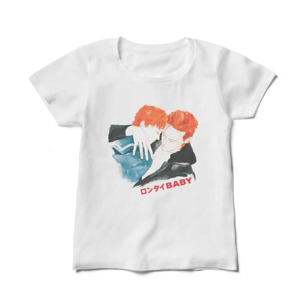 ロンタイBABY チャコと緋郎 レディース白Tシャツ
