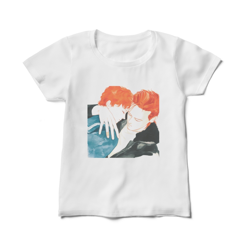ロンタイBABY チャコと緋郎 レディース白Tシャツ ロゴなし