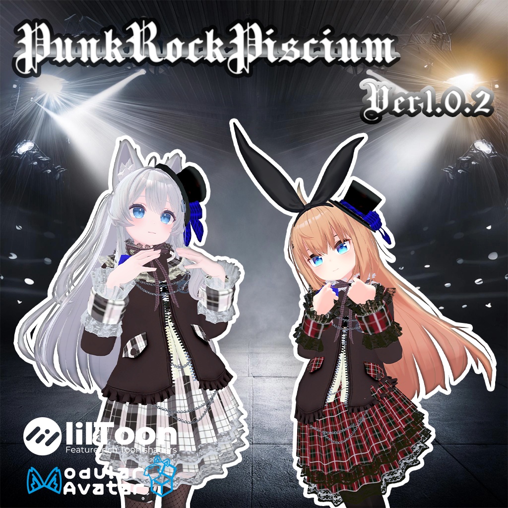 【44アバター対応】PunkRock PisciumVer1.0.2【複数アバター対応】