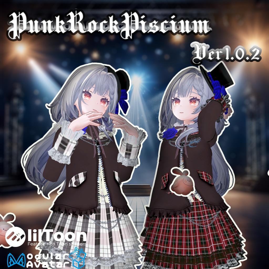【45アバター対応】PunkRock PisciumVer1.0.2【複数アバター対応】