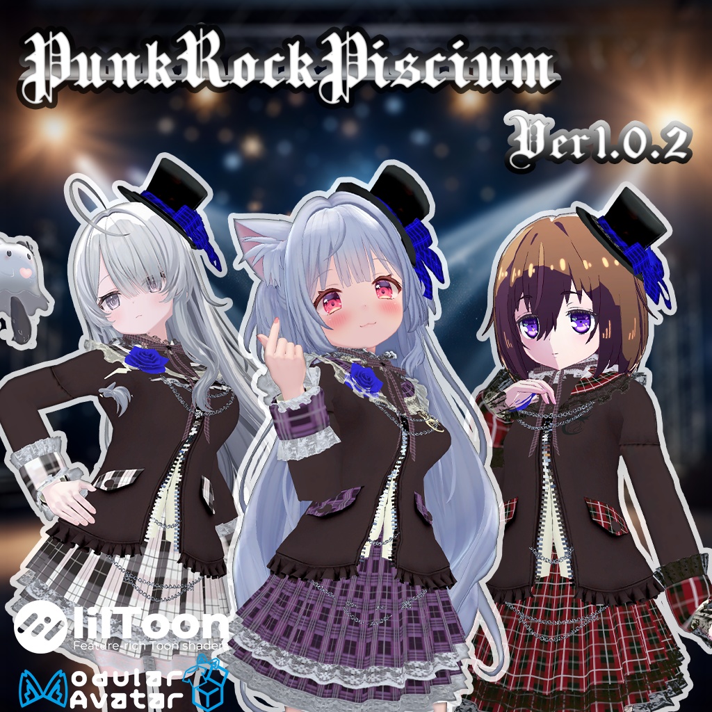 【48アバター対応】PunkRock PisciumVer1.0.2【複数アバター対応】