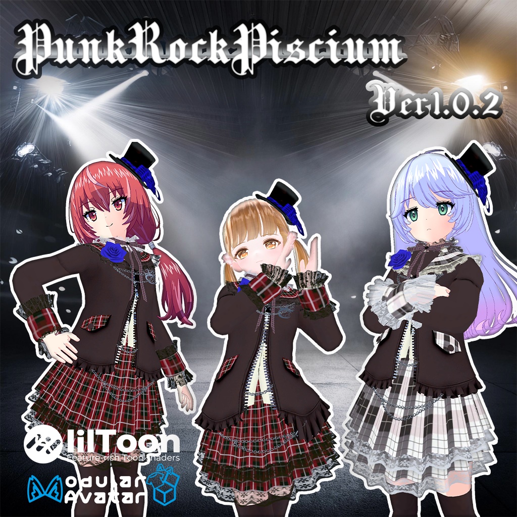 【44アバター対応】PunkRock PisciumVer1.0.2【複数アバター対応】