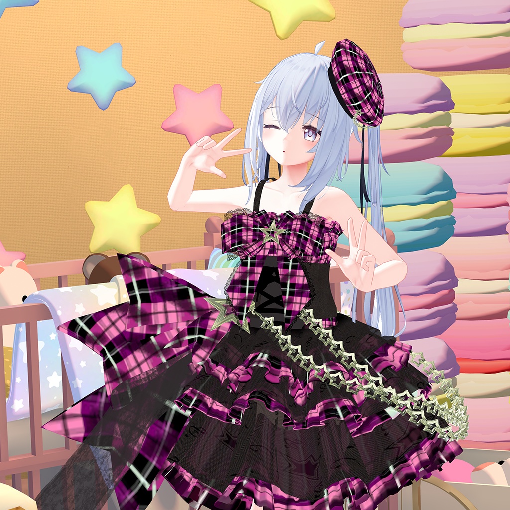 【47アバター】ShiningStarDresACT2Ver2.0.1【複数アバター対応】