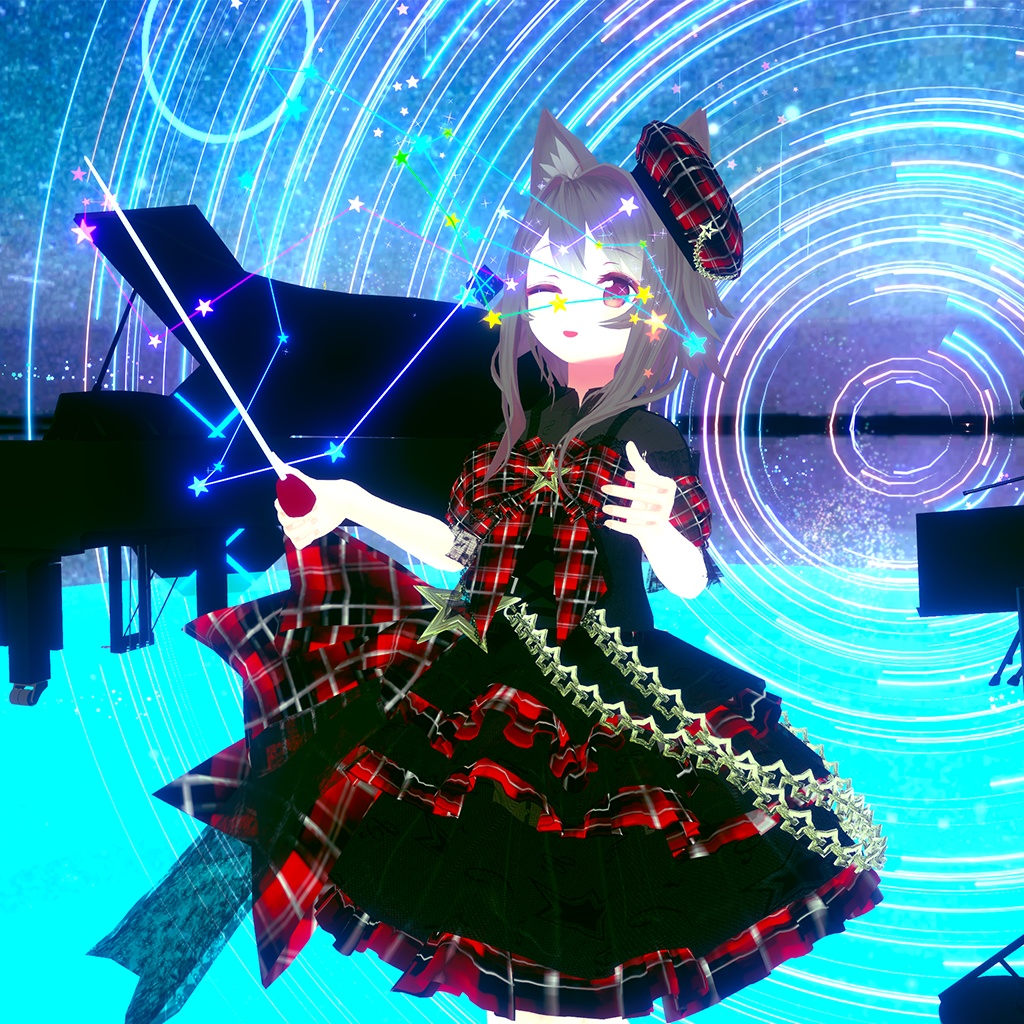 【47アバター】ShiningStarDresACT2Ver2.0.1【複数アバター対応】