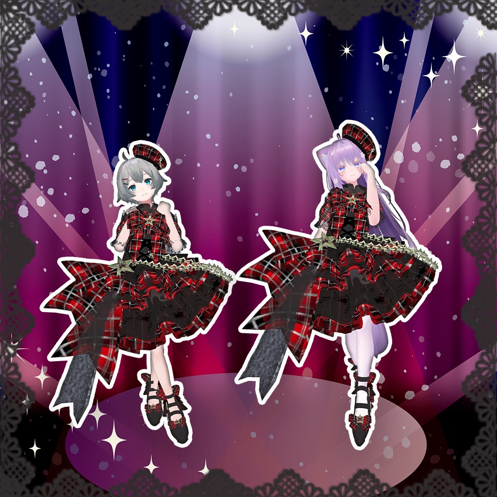 【47アバター】ShiningStarDresACT2Ver2.0.1【複数アバター対応】