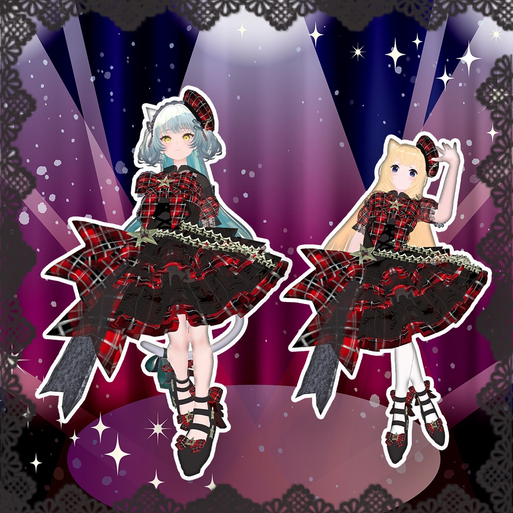 【47アバター】ShiningStarDresACT2Ver2.0.1【複数アバター対応】