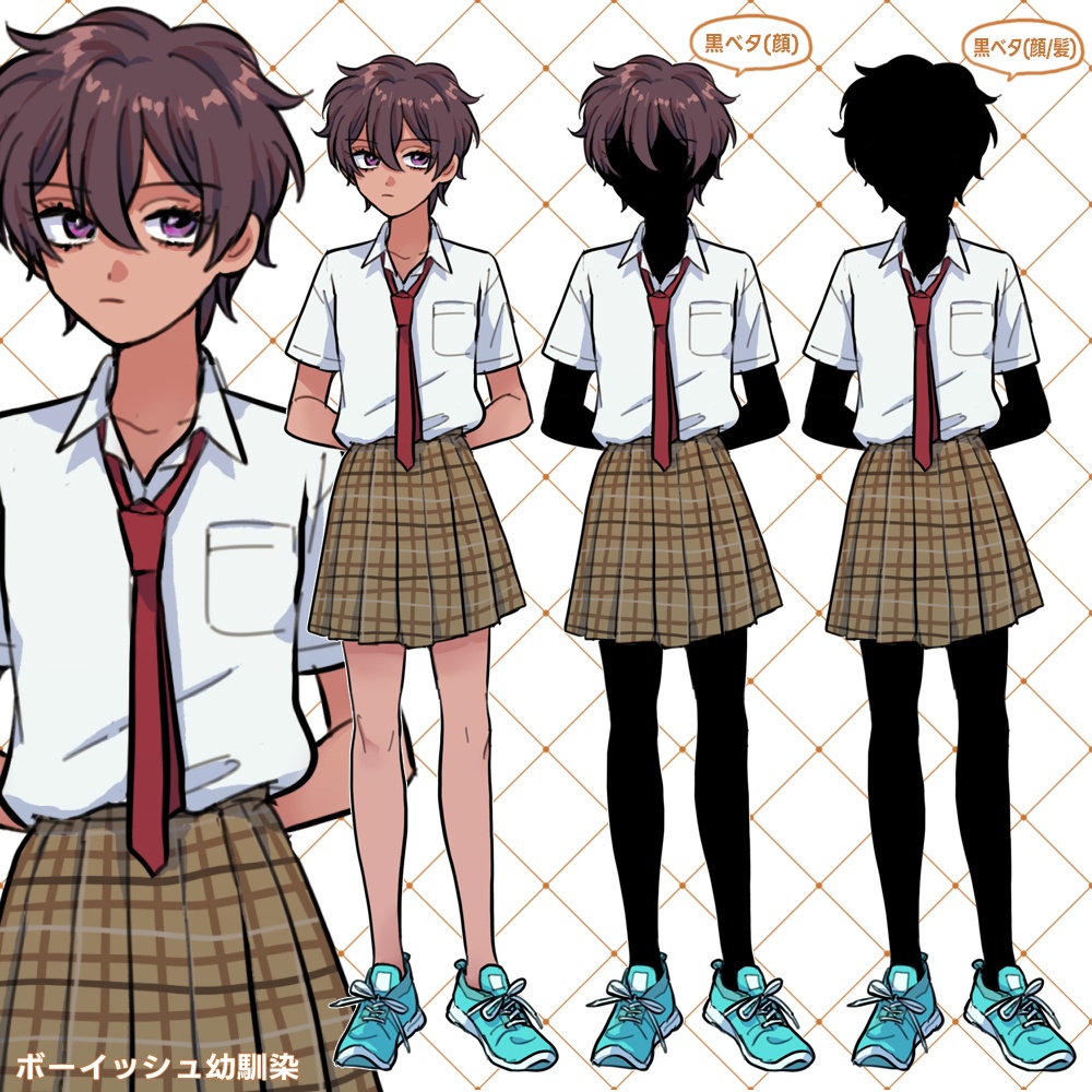 フリー立ち絵② 女の子 5人セット