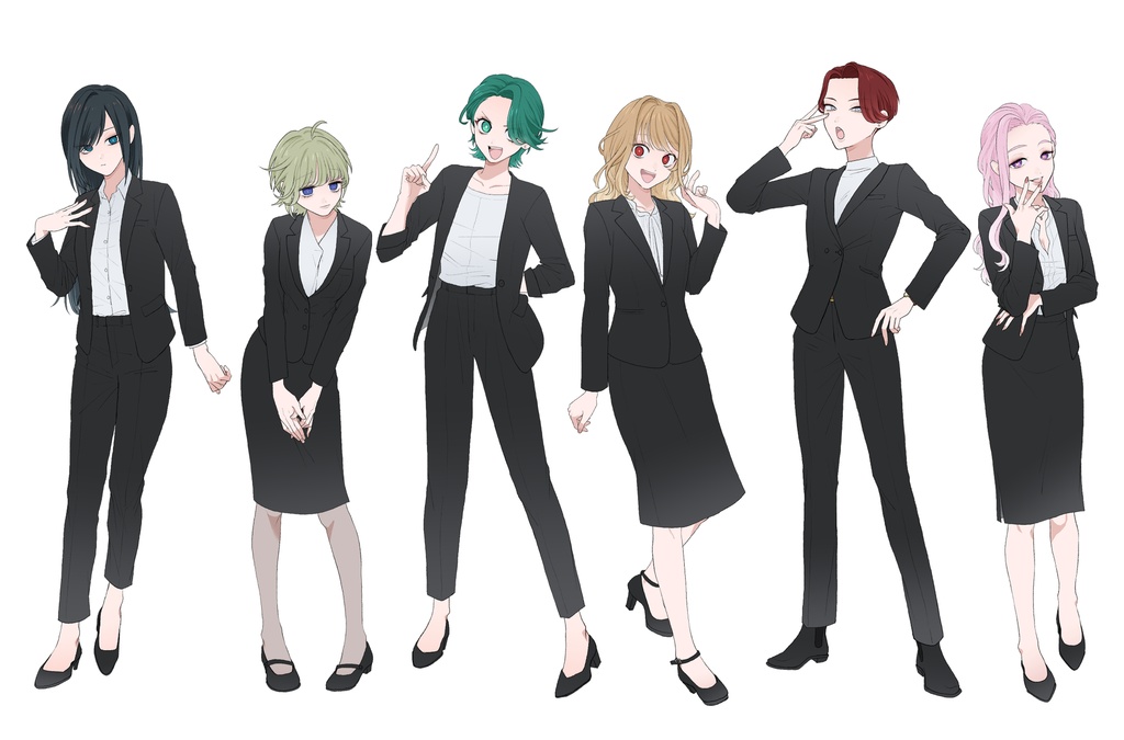フリー立ち絵③ スーツ女性