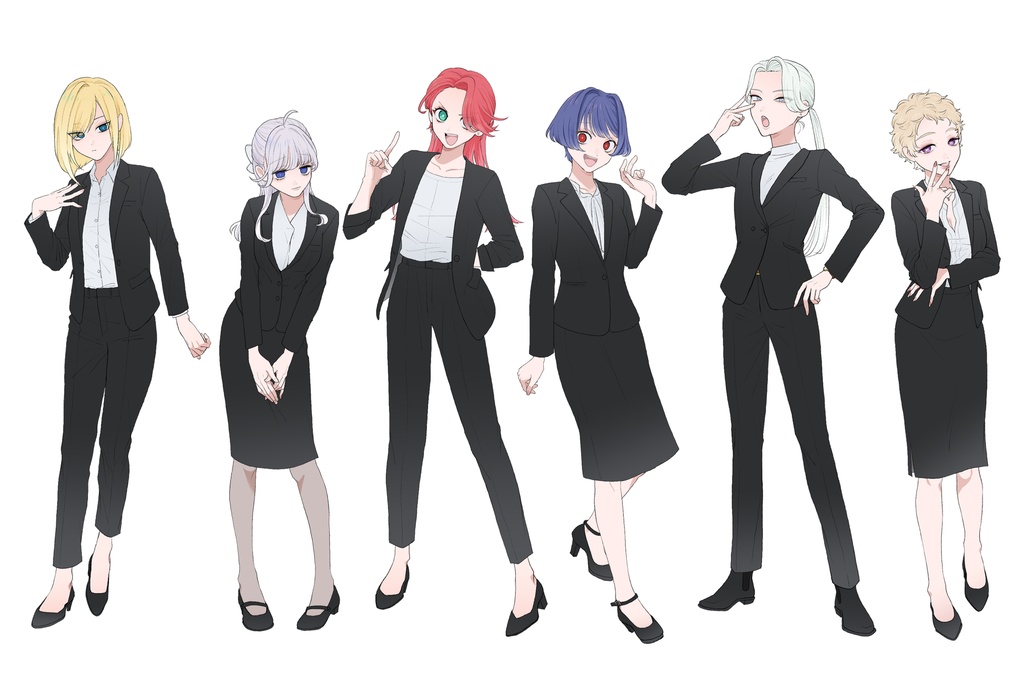 フリー立ち絵③ スーツ女性