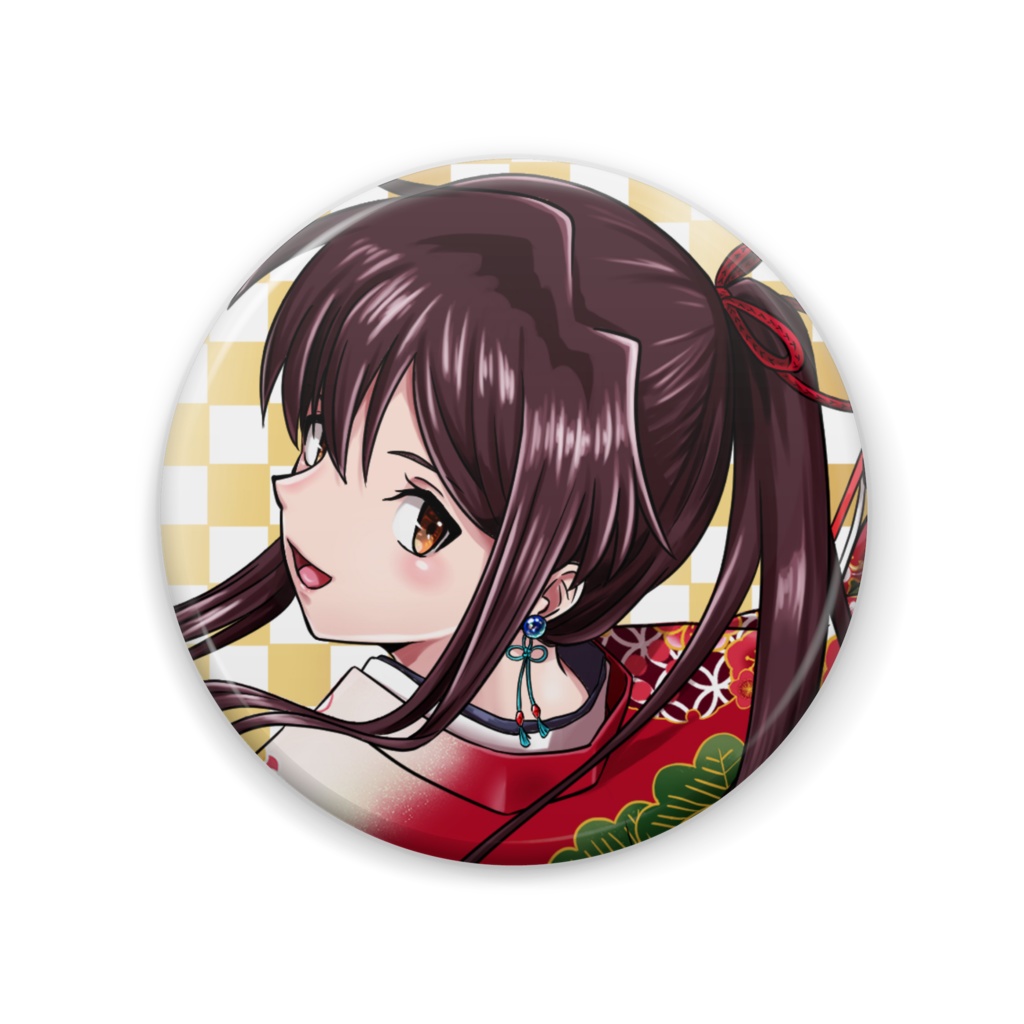 創作「満輝(扇)」缶バッジ