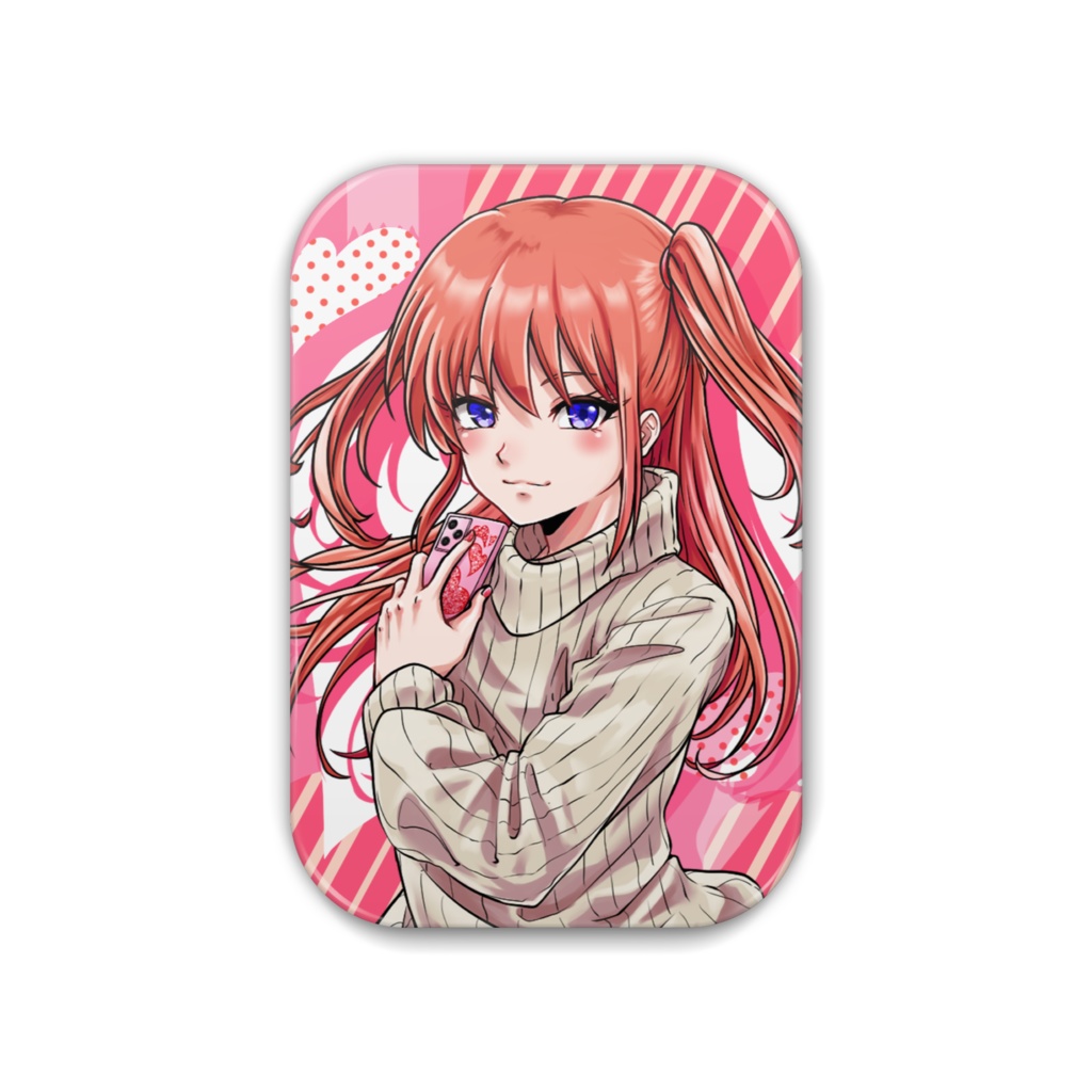創作「凪那(私服)」缶バッジ