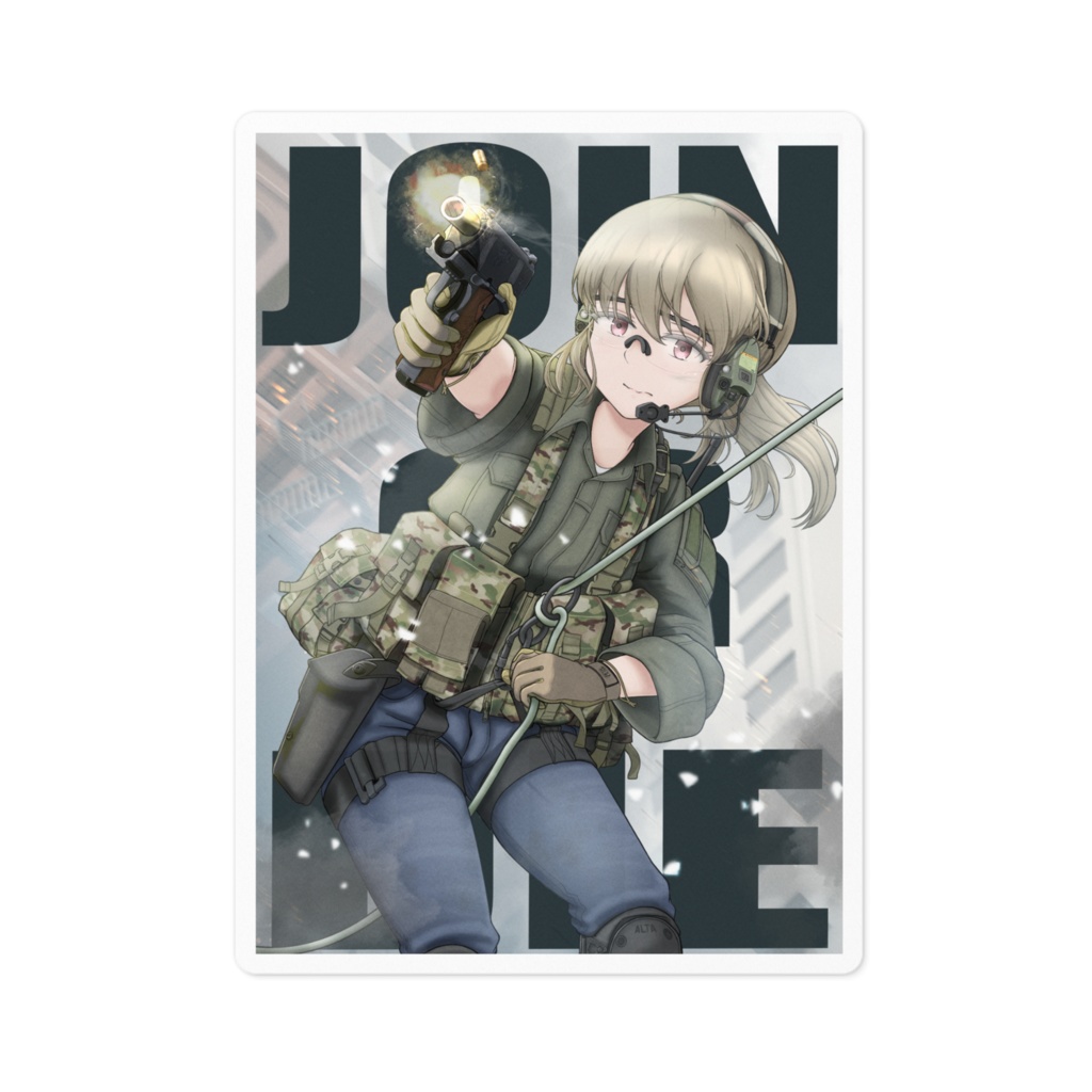 『JOIN OR DIE』　ステッカー　アリス