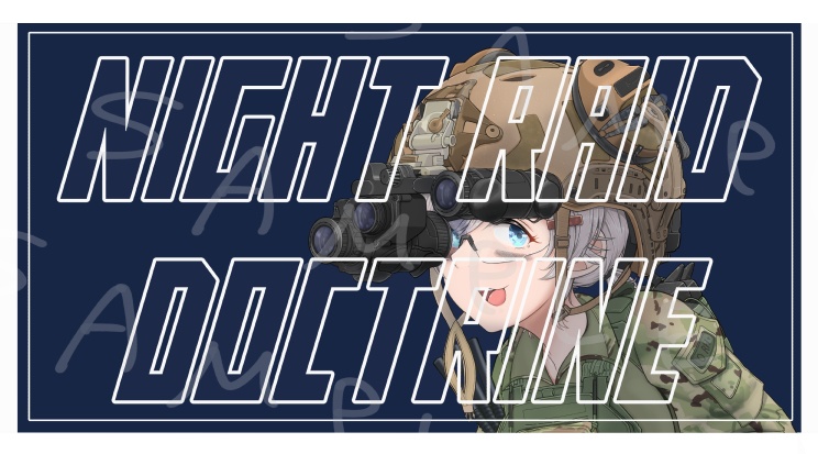 “NIGHT RAID DOCTRINE”　ステッカー　