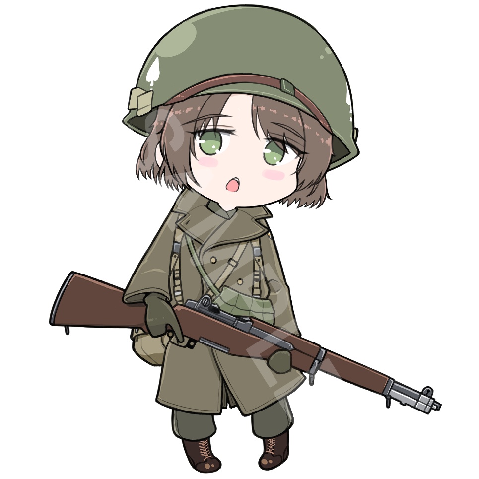 G.I.がーるず　ちびますこっと　1944　Bastogne　ステッカー