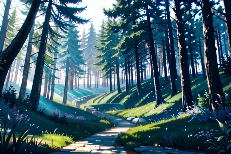 森の背景素材