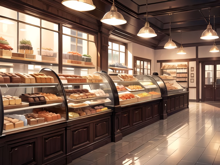 パン屋の背景素材