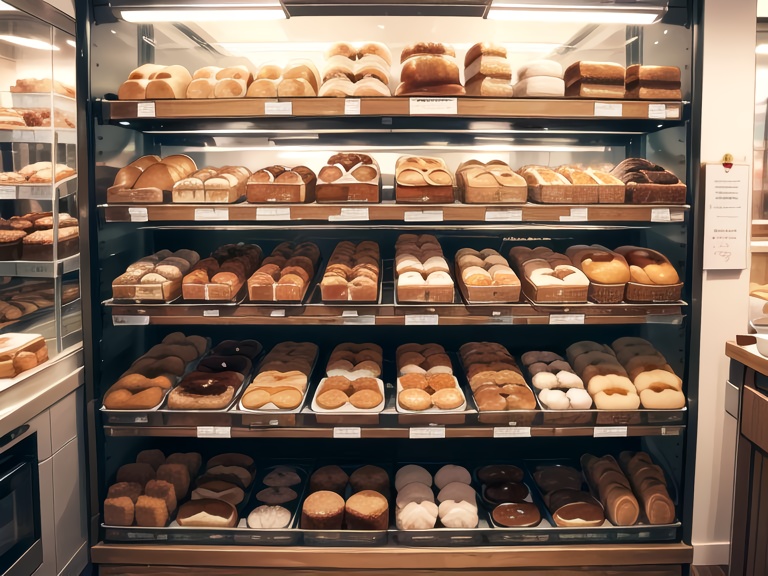 パン屋の背景素材