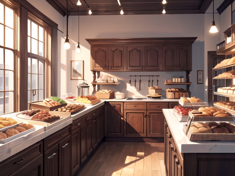 パン屋の背景素材