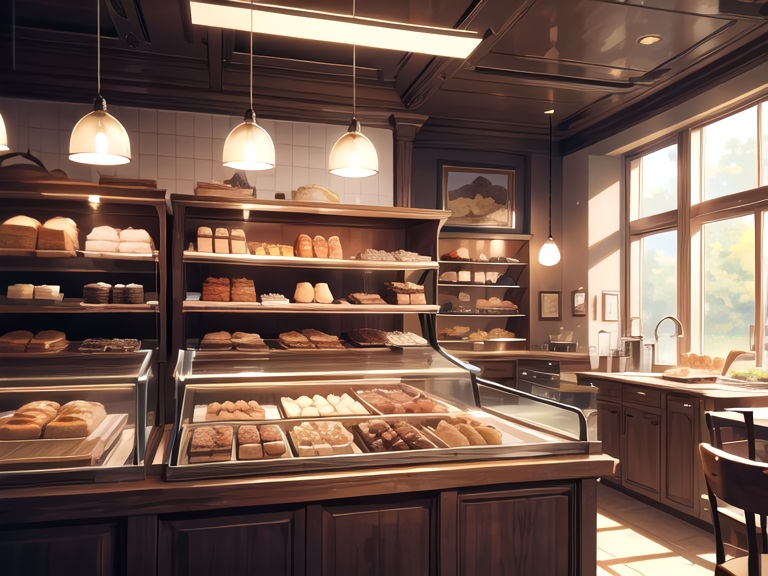 パン屋の背景素材