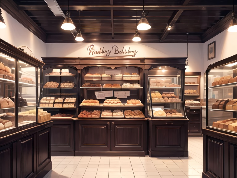 パン屋の背景素材