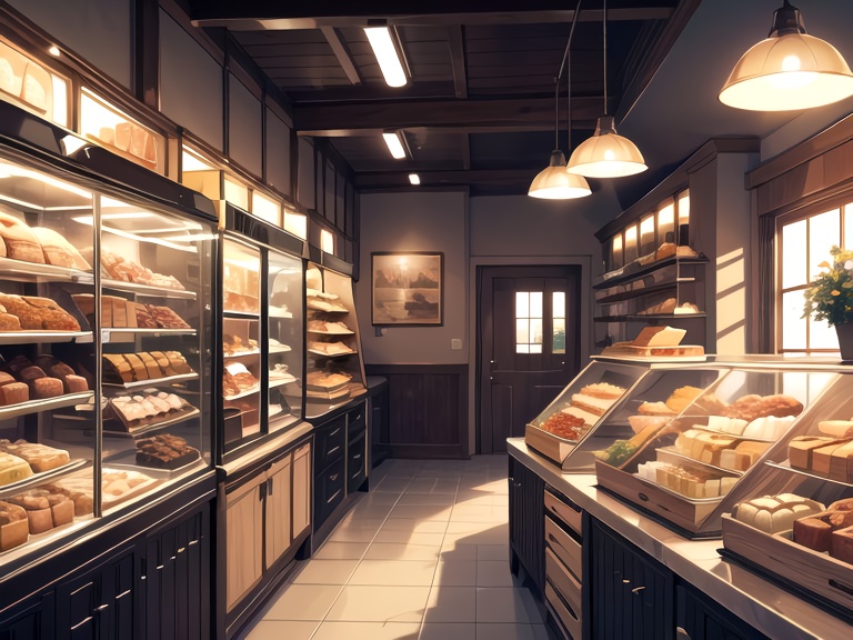 パン屋の背景素材