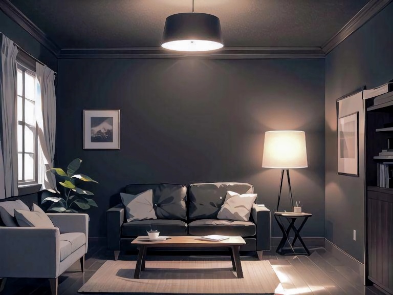 黒い部屋の背景素材
