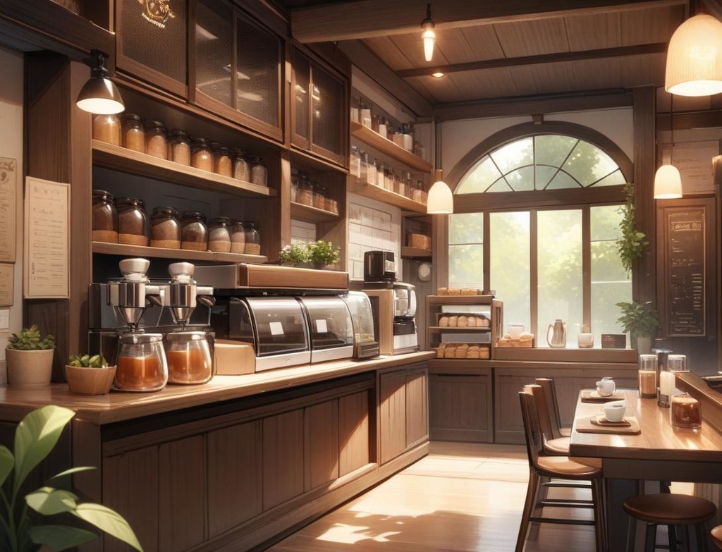 喫茶店の背景素材