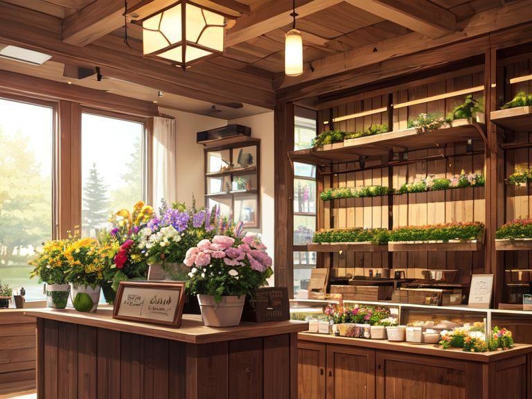 花屋の背景素材