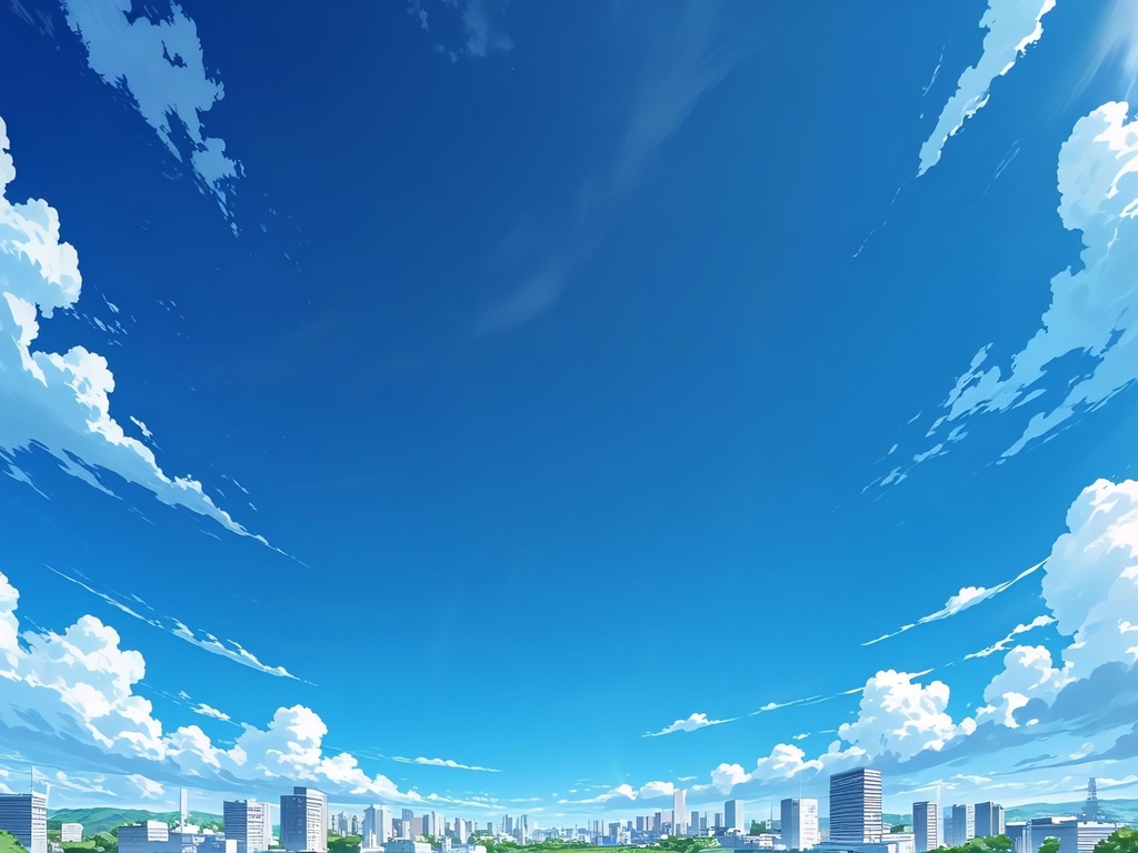 快晴の空の背景素材