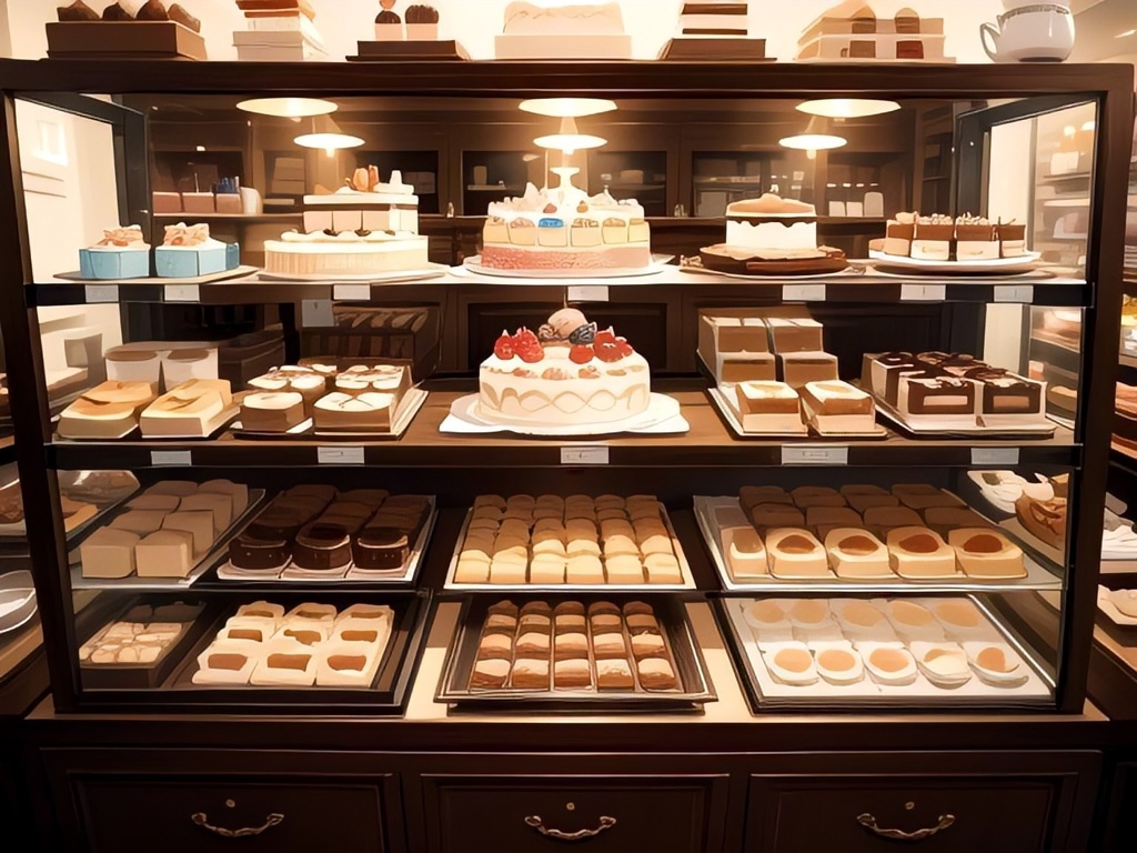 ケーキ屋の背景素材