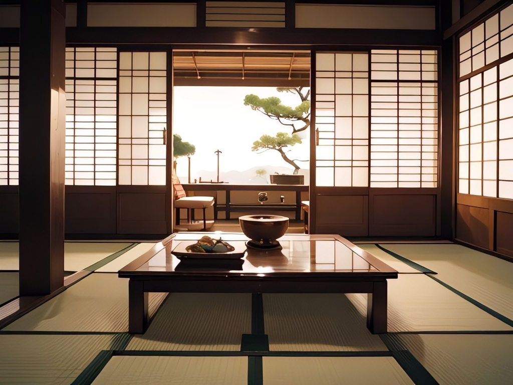 旅館の和室の背景素材