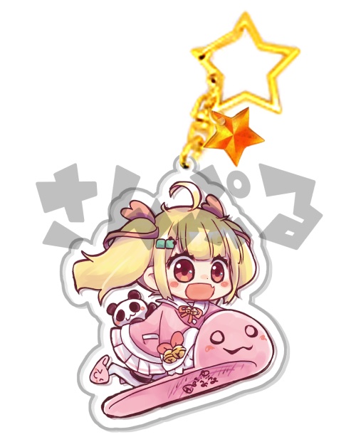 【アクリルキーホルダー】空を飛ぶスリッパ【☆】