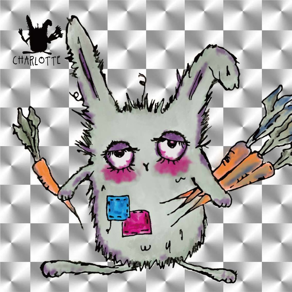 「ハングリーモンスターシリーズ」第4弾【CHARLOTTE】（シャーロット） 1枚　48mm