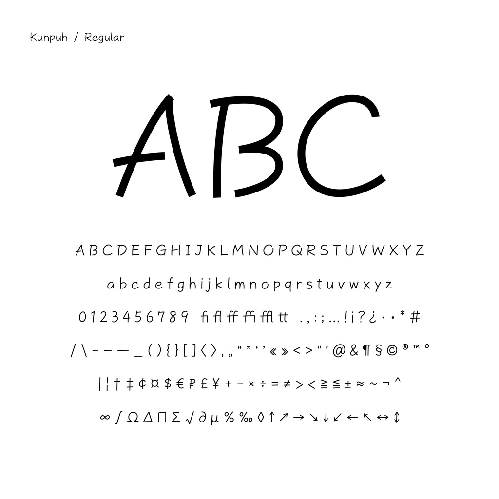 欧文フォント「Kunpuh」