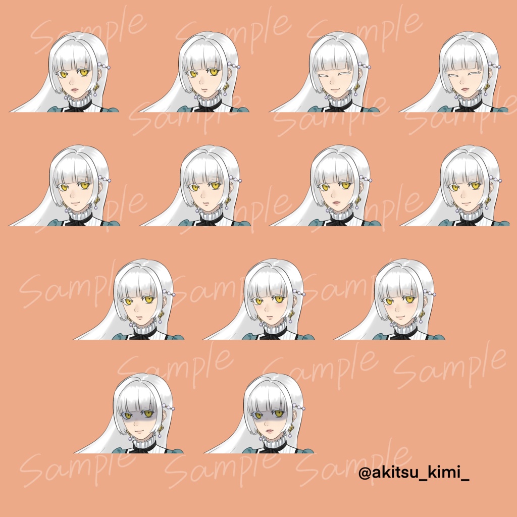 お淑やかなお嬢様立ち絵