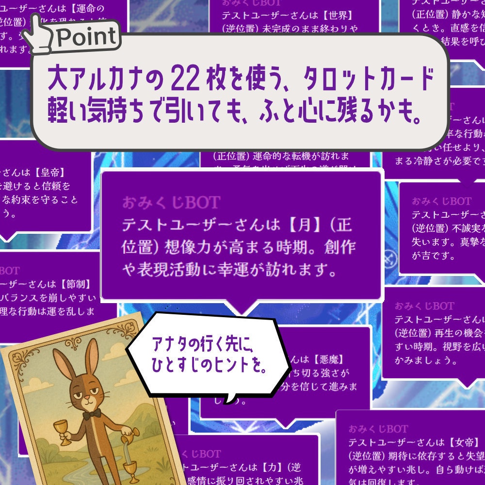 おみくじ BOT タロットカード OmikujiBot TarotCard